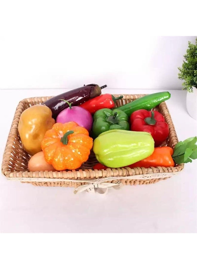 71-Piece Kids Kitchen Pretend Play Food Set - Cutting Fruit and Vegetable Toys with Velcro - Educational Learning Toy for Toddlers with Storage Tote Bag & Nutrition Chart - Safe BPA-Free Plastic - Image 4